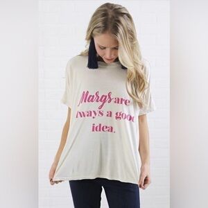 Show Me Your MuMu Graphic Top Tee Shirt Small Margs Are Always A Good Idea